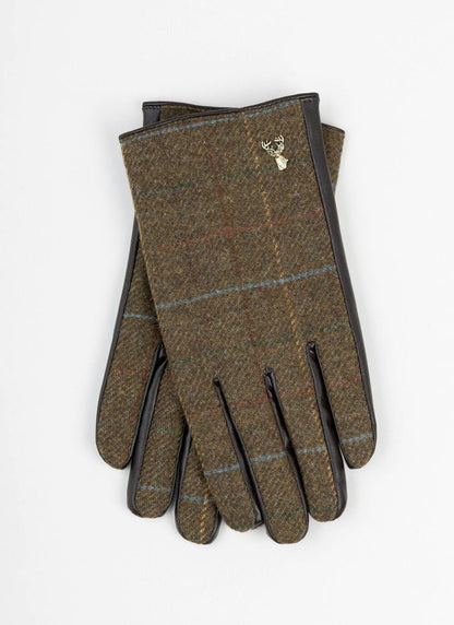  Mens Boxed Gloves In Green Check