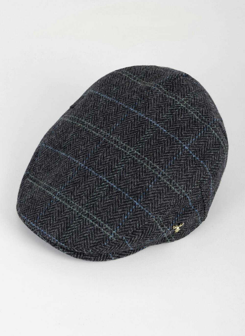  Tweed Flat Cap - Grey Check