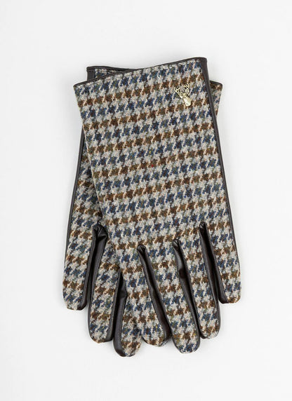  Mens Boxed Gloves In Houndstooth Check
