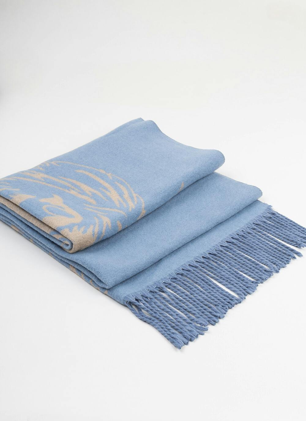  Highland Cow Super Soft Scarf - Blue