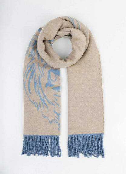  Highland Cow Super Soft Scarf - Blue