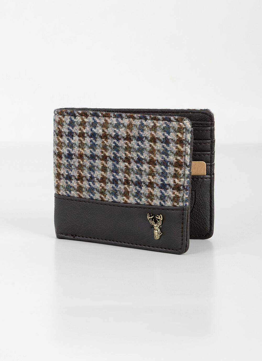  Tweed Wallet In Houndstooth Check