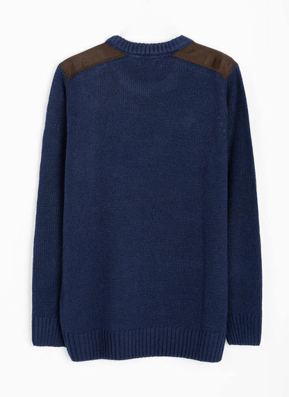  Textured Knit Crew Neck Jumper