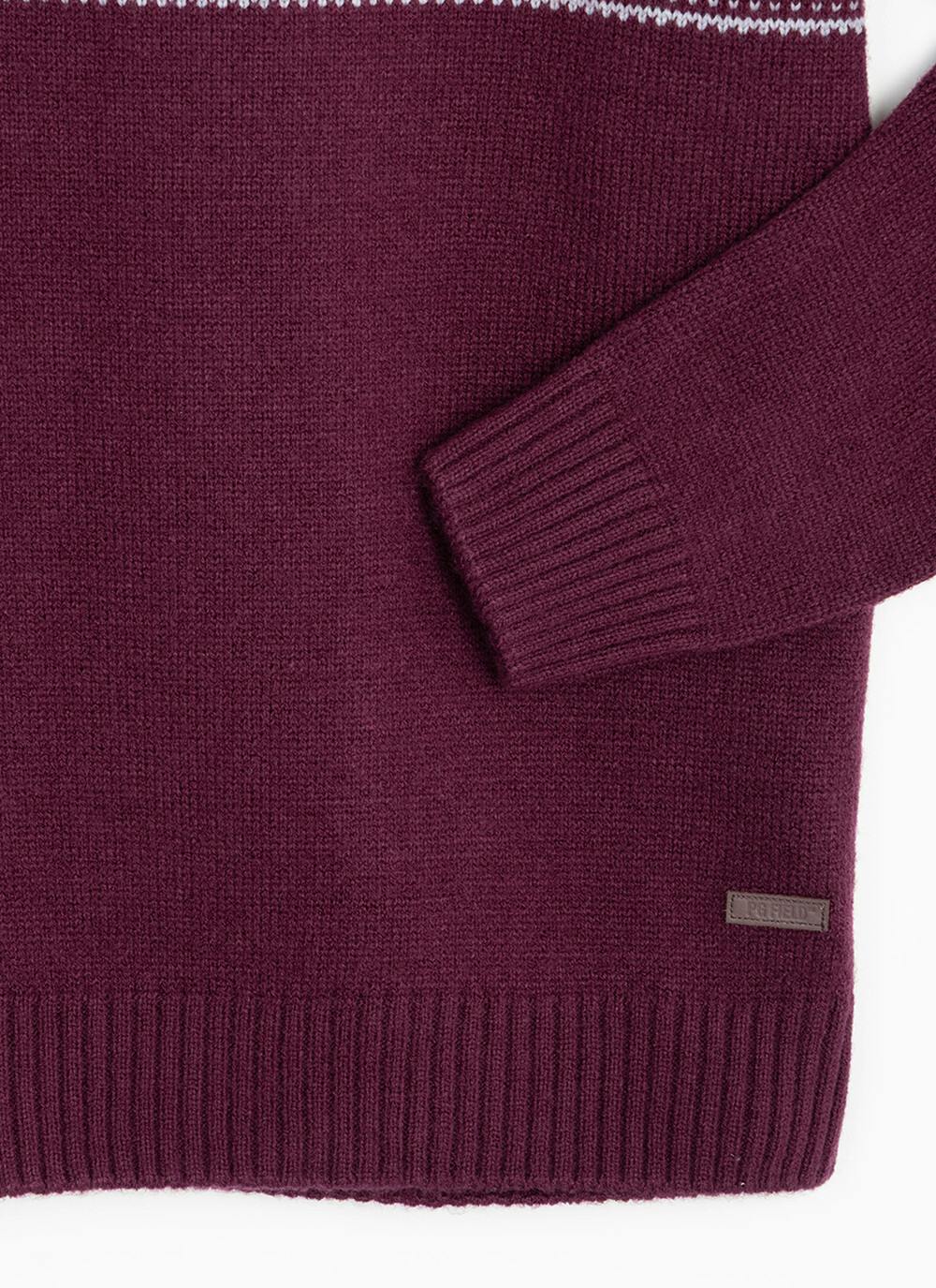  Fairisle Zip Neck Jumper