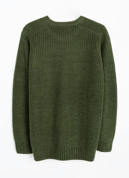  Crew Neck Fisherman Rib Jumper