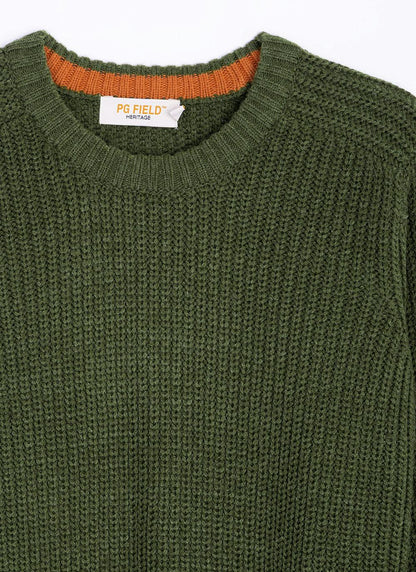  Crew Neck Fisherman Rib Jumper