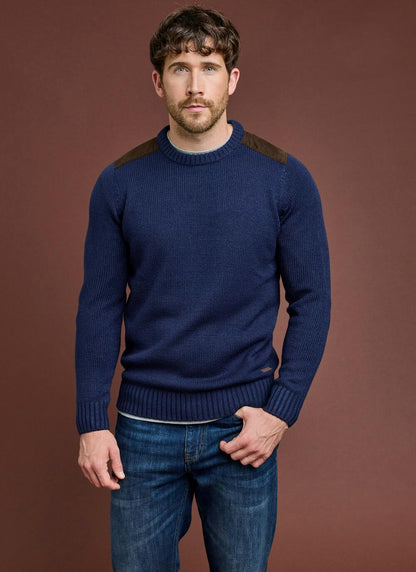  Textured Knit Crew Neck Jumper