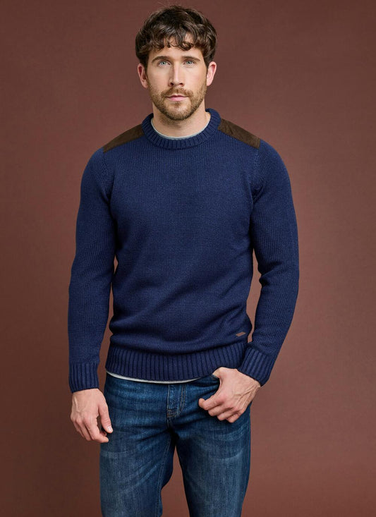  Textured Knit Crew Neck Jumper