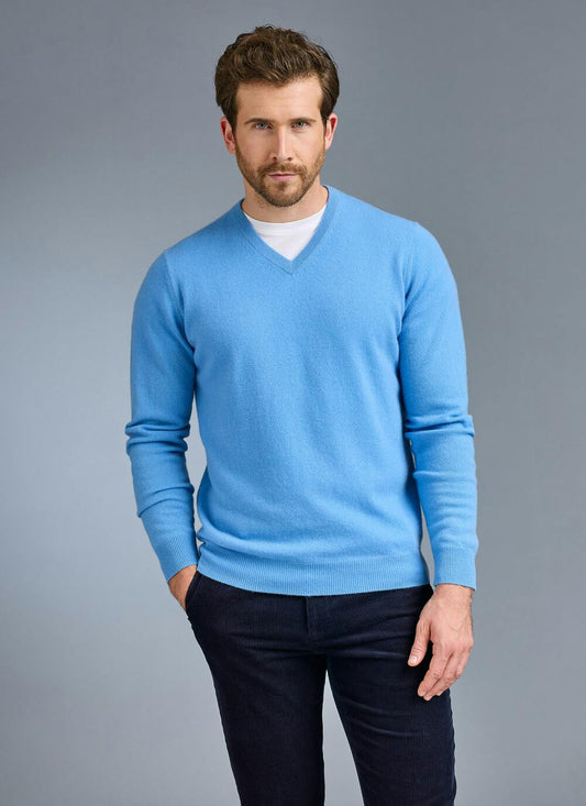  Pure Cashmere V Neck Jumper