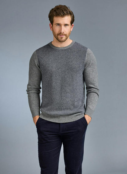  Pure Cashmere Birdseye Crew Neck Jumper