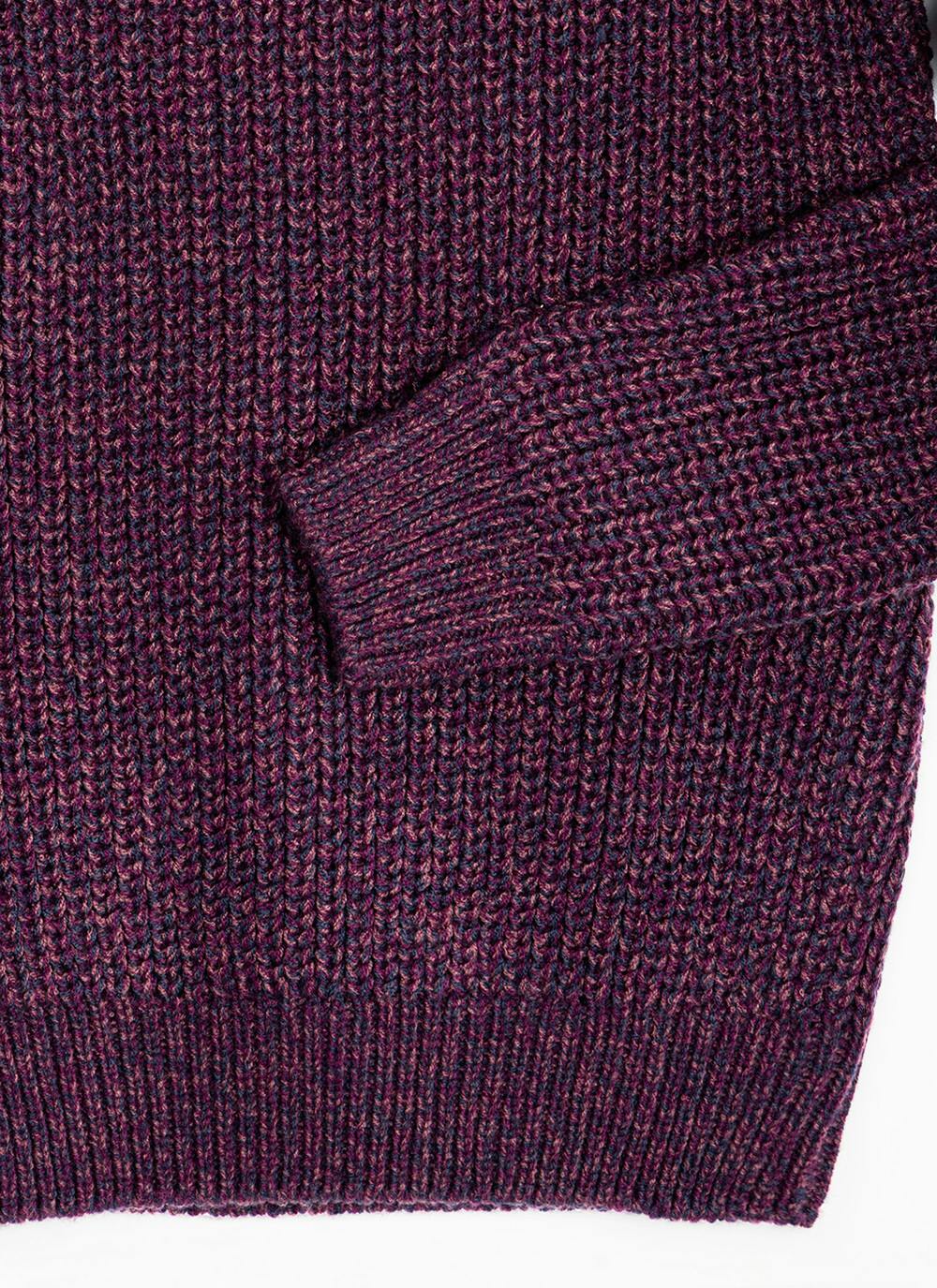  V Neck Fisherman Rib Jumper