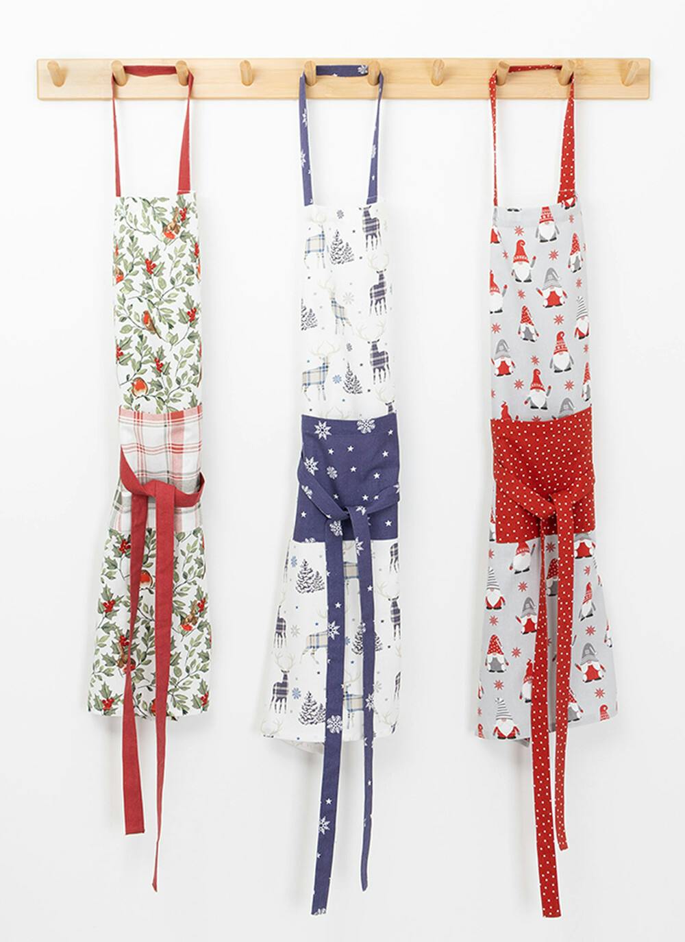  Gonks Print Cotton Grey Apron