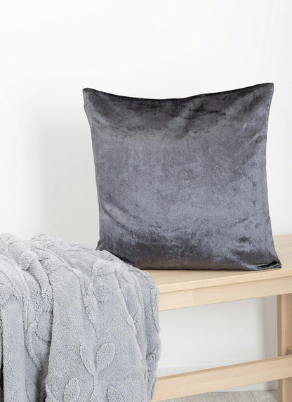  Textured Velvet Grey Cushion