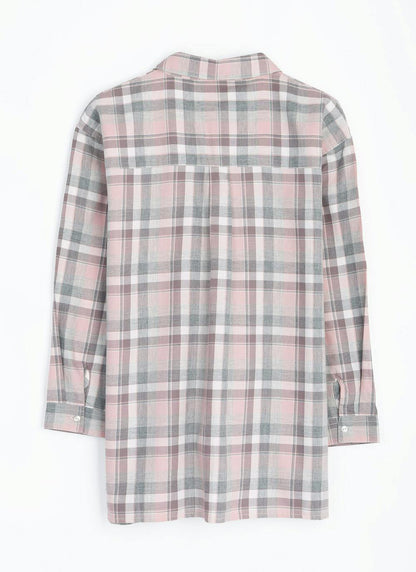  Pure Cutton Brushed Check Shirt