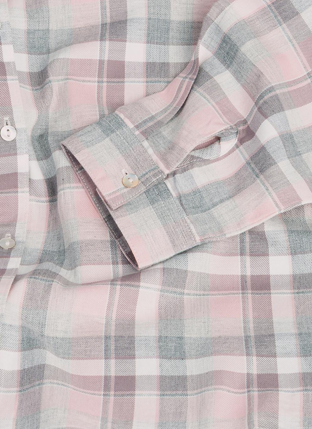 Pure Cutton Brushed Check Shirt