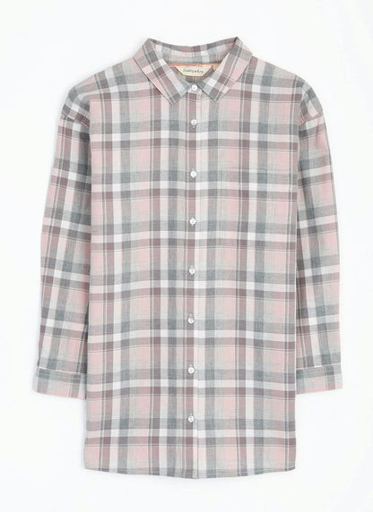  Pure Cutton Brushed Check Shirt