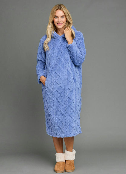  Cosy Fleece Cable Lounge Hoodie