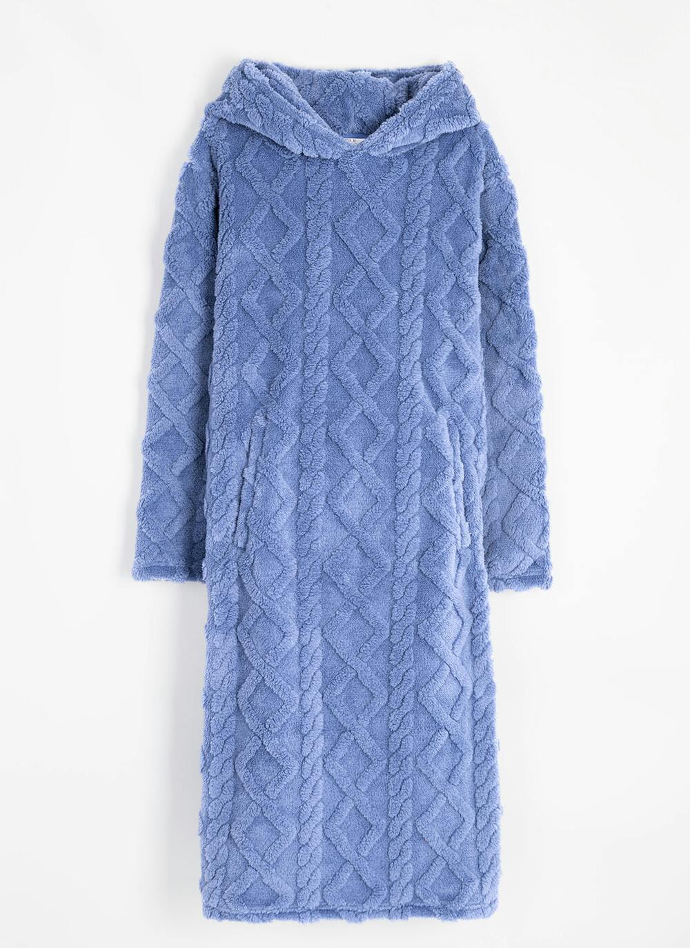  Cosy Fleece Cable Lounge Hoodie