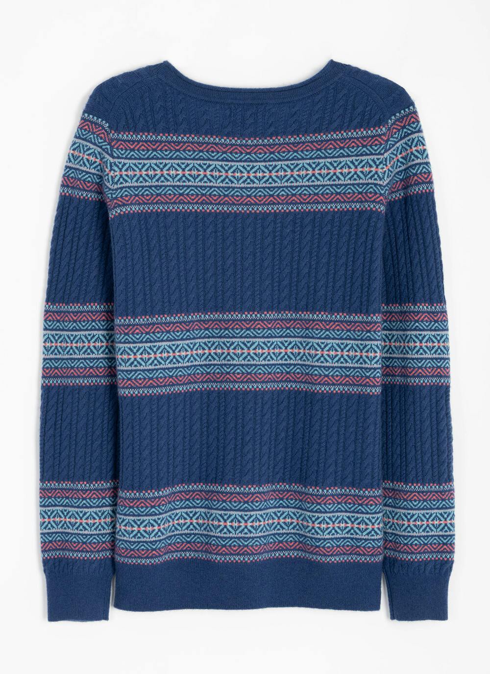  Cashmere Cable Fairisle Jumper