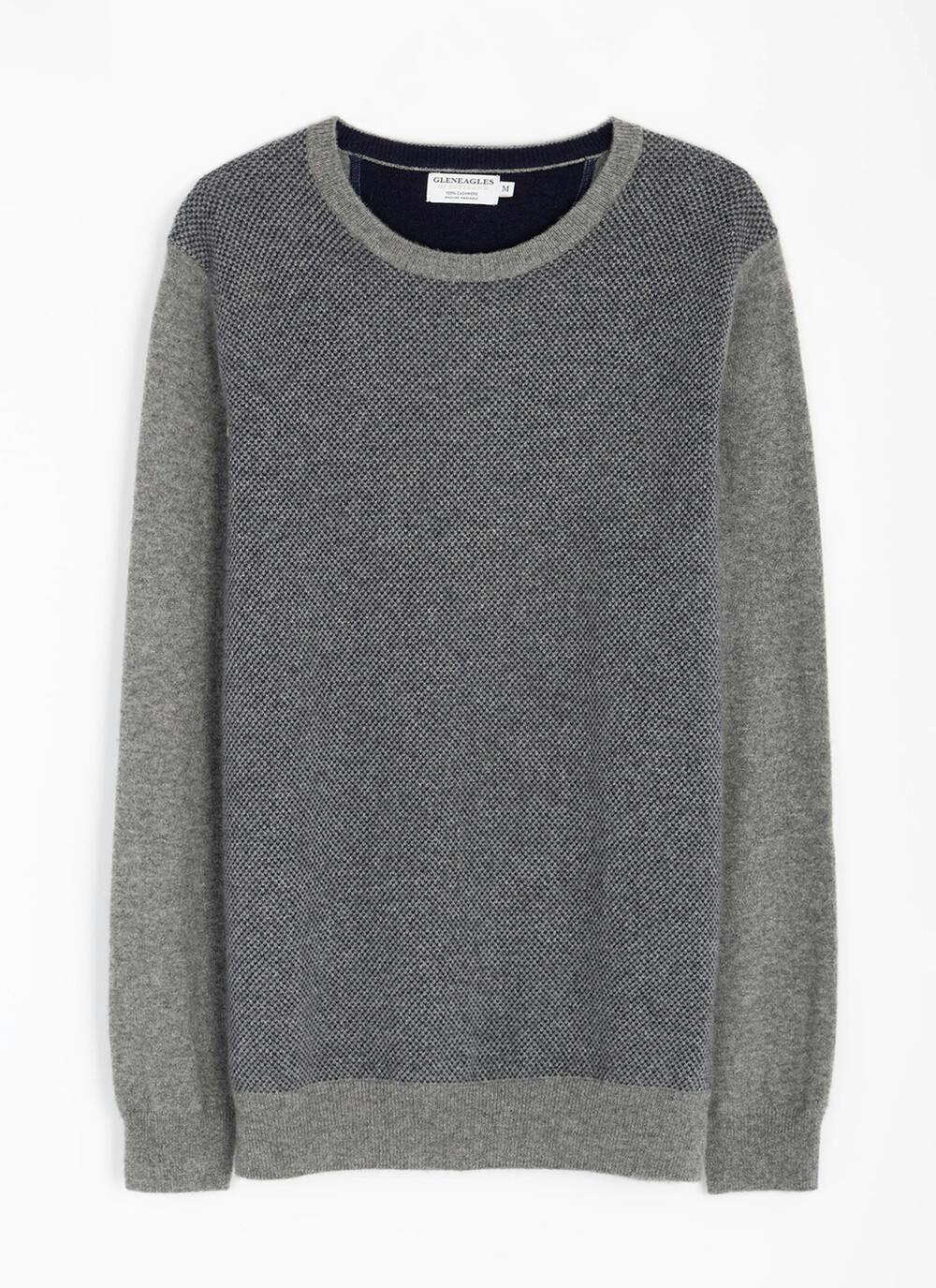  Pure Cashmere Birdseye Crew Neck Jumper