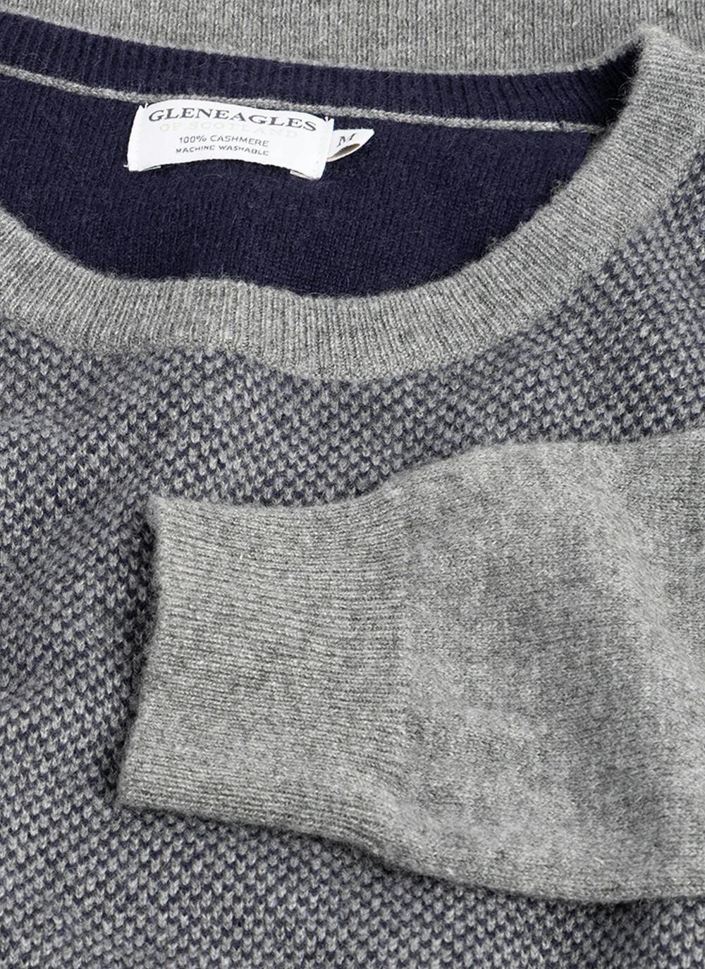  Pure Cashmere Birdseye Crew Neck Jumper