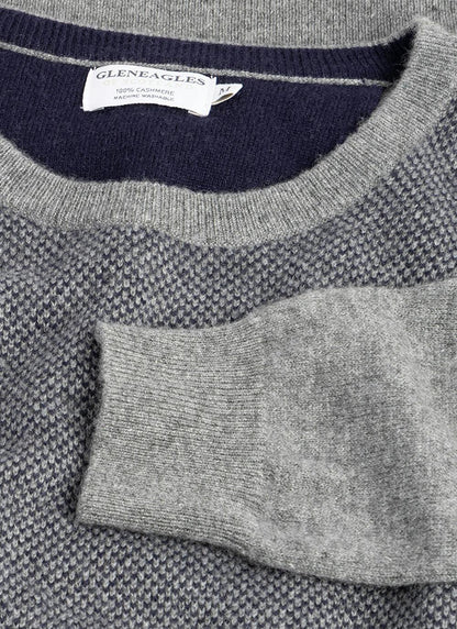  Pure Cashmere Birdseye Crew Neck Jumper