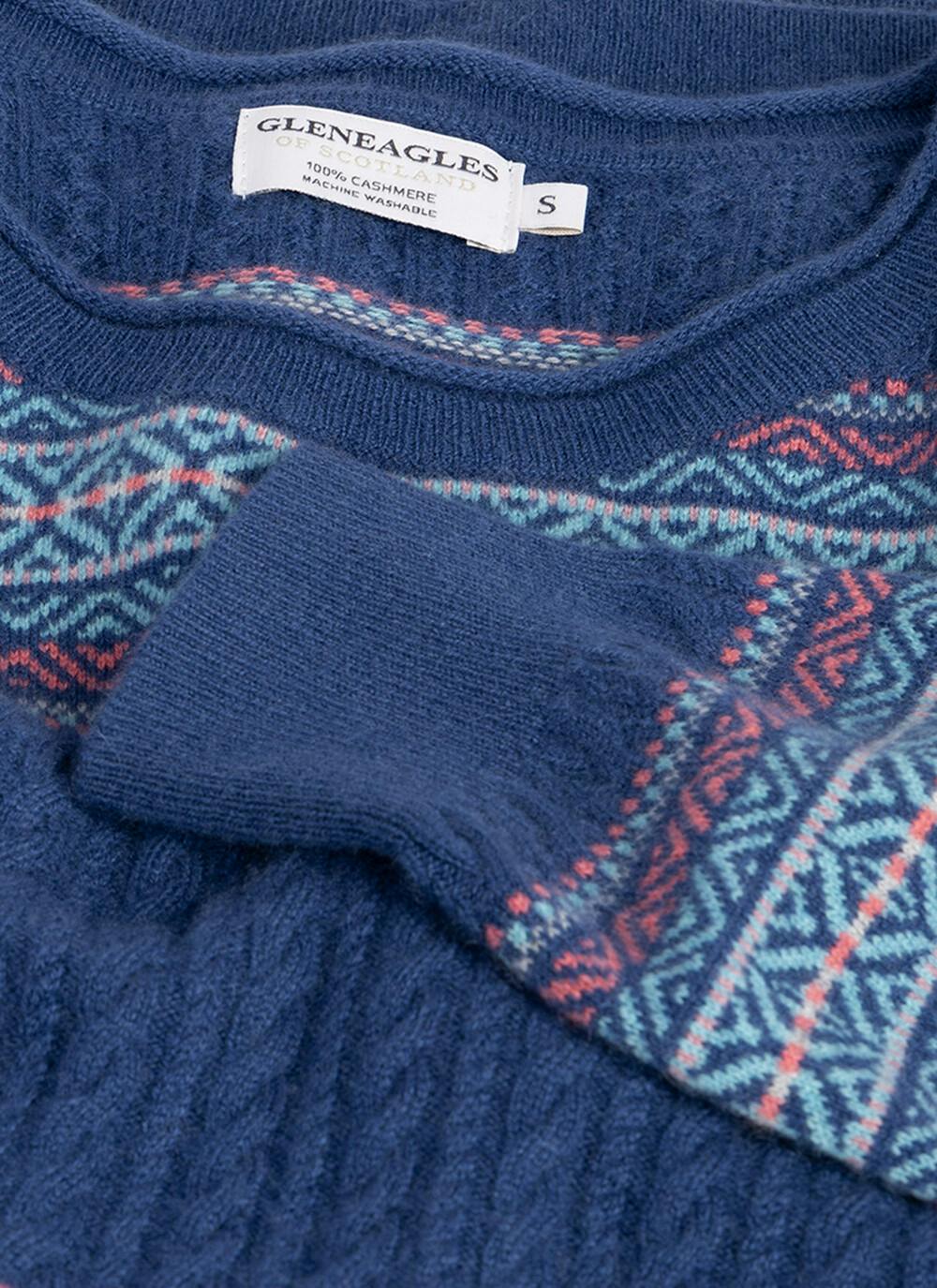  Cashmere Cable Fairisle Jumper