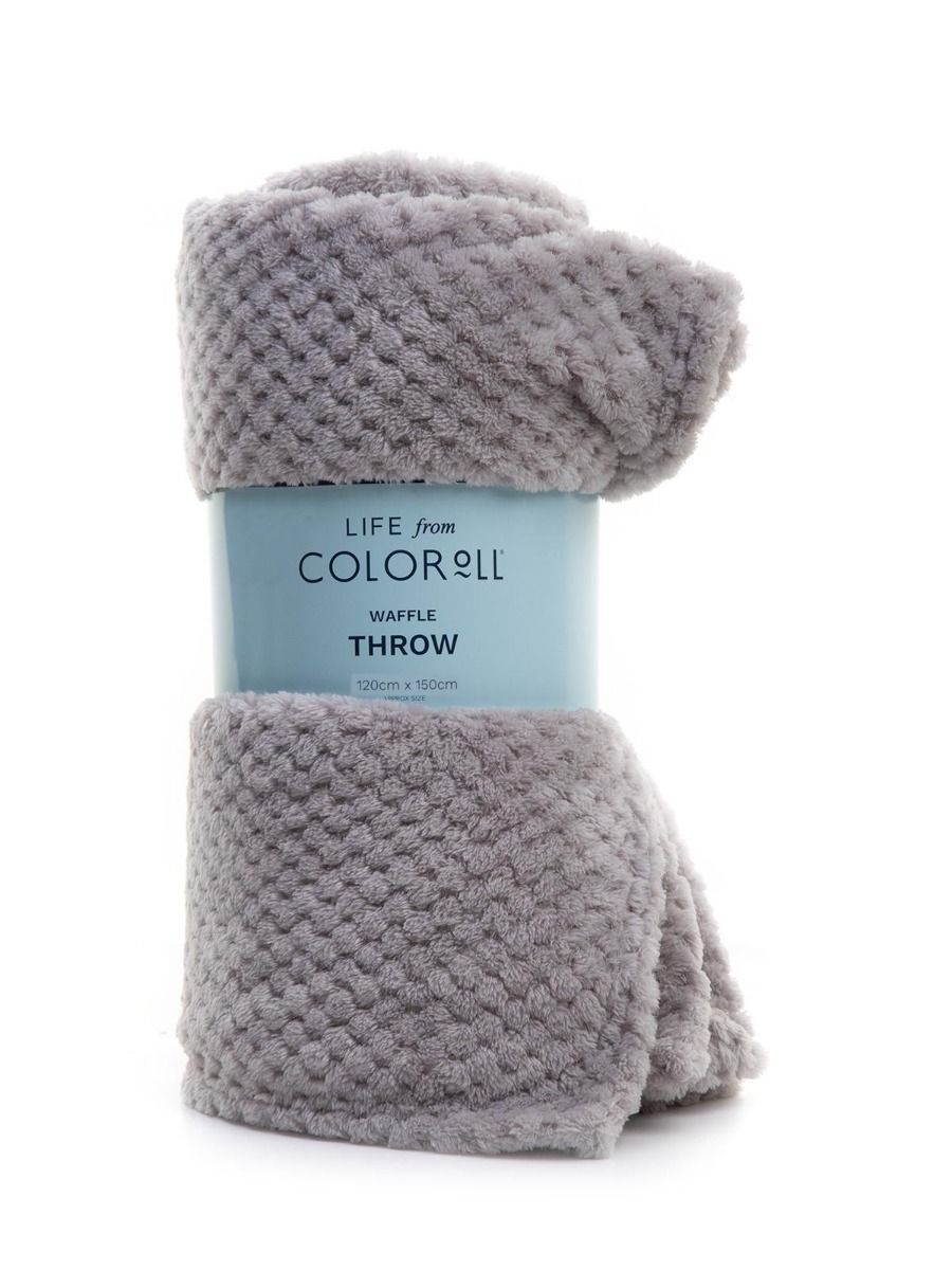  Waffle Throw Grey